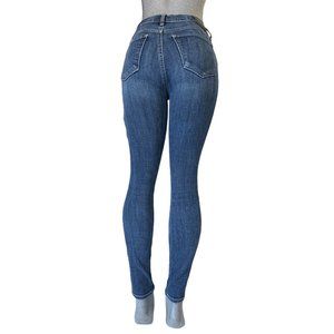 Lucky Brand 'Brigdette Skinny' Womens Jeans Tag 0 Blue Mid-Rise W25xL27 Denim